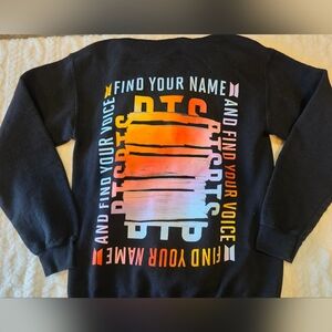 BTS Big Hit Entertainment Hoodie • “Find Your Name, Find Your Voice” • Black • S